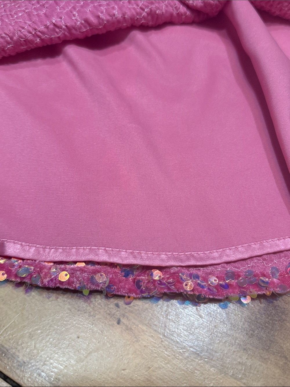Pink Sequin Slip Dress - Picture 5 of 6